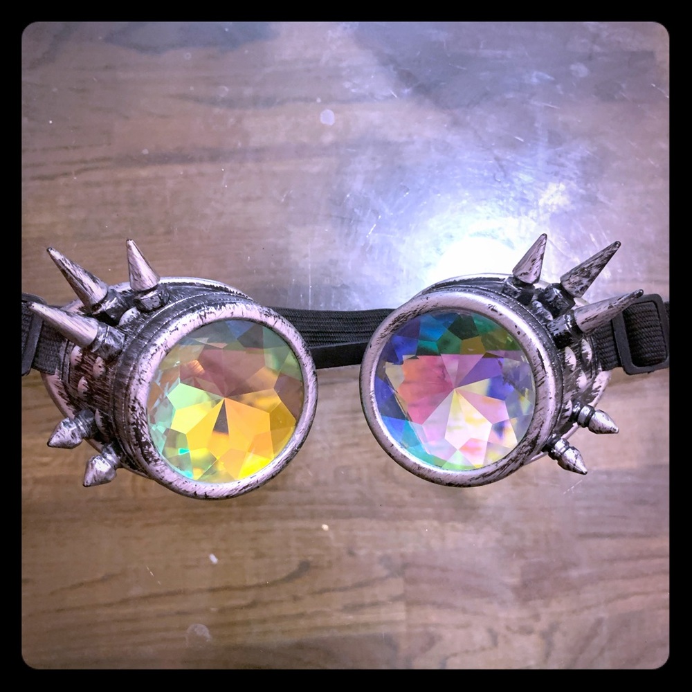 Kaleidoscopic Googles with spikes